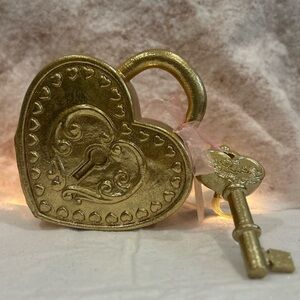 Rachel Zoe Gold heart lock and key Valentine’s Day Decor 2025 NEW